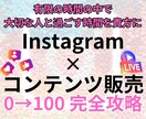 初心者向け！インスタ×コンテンツ販売コンサルます 自走できるスキルを身に付けて夢の在宅ワークを実現！ イメージ1