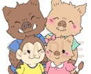 商用OK!可愛らしく愉快な生き物イラスト描きます 記念日やアイコンなどに!キャラクター寄りのタッチで描きます! イメージ2