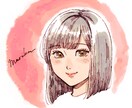 ほんのり似ている似顔絵アイコン描きます 絵柄は2種類。お好きな方を選べます！ イメージ1