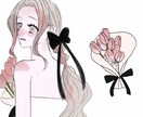 大人可愛い♡ナチュラルアイコン描きます コスメや美容、女性向けのイラストです。 イメージ1