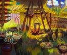 カラフルな老若男女＋背景のイラストを描きます 想像が膨らむイラストをお届けします イメージ3