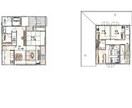 手書き風間取り図｜やさしく伝わる図面作成します 堅い図面をやわらかく見やすく整えます イメージ1