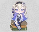 量産！本に座るSDキャラを作成します 配信者の方へ！SNSのアイコンや投稿用画像に！ イメージ5