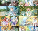 キラキラで可愛いイラスト描きます アイコン、ヘッダー、一枚絵など！用途に合わせておまかせあれ♪ イメージ5