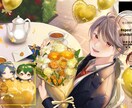 高クオリティ！サムネやオタ活用のイラスト描きます サムネイルやお祝い絵、フラスタ用のイラスト（全身可） イメージ2