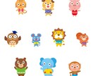 ゆるくてかわいい動物イラスト描きます 【30年以上の実績！】プロが動物イラストを作成します！ イメージ8