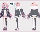 V体のキャラデザからモデリングまで一括制作します 実績作りのため、先着2名様限定！特別価格！！ イメージ4