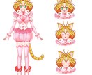 ネコミミの女の子の立ち絵(完成品)販売します イリアム対応の立ち絵、表情差分あり イメージ1
