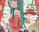 キャラを彩る背景付きイラスト描きます リッチで温かみのある厚塗りイラストはいかがでしょうか？ イメージ5