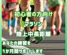 中長距離・マラソンの練習を１か月間サポートします 【初心者の方向け】基本から丁寧に、効率的でわかりやすい練習を イメージ1