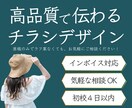 初稿最短4日！高品質で伝わるチラシをデザインします 抽象的なイメージから形に！目的に合わせたデザインを作成します イメージ1