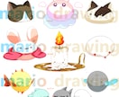 むにむに/ぴよぴよ制作いたします あなただけの1頭身オトモキャラお作りします♪ イメージ4