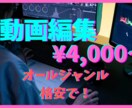 格安動画編集　スタイリッシュから可愛いまで承ります 丁寧な迅速応対心がけております。 イメージ1