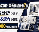 Amazon・楽天の商品画像7枚を制作します 競合分析つきで伝わる7枚構成に イメージ1