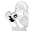 可愛いシンプルアイコン描きます SNSに是非！モノクロ線画アイコンです！ イメージ4