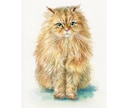 ペット似顔絵　手描きの水彩画で優しく描きます 犬・猫その他ペット全般の似顔絵/プレゼントにもオススメ◎ イメージ3