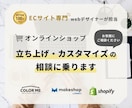 ECサイト立上げ、カスタマイズの相談に乗ります カラーミー、MakeShopで現役ECサイト担当がサポート！ イメージ1