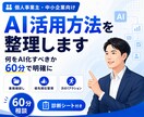 あなたの業務のAI活用方法を整理します AI化できる業務と優先順位を一緒に整理します イメージ1