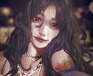 SNS映え、ダウナー系、病み系イラスト承ります ヘッダー/MV/グッズ/ジャケ/幅広く対応いたします。 イメージ3