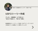 あなたの強みが揃ったUSPストーリーを作成します 価値観統合マーケティング設計《全7ステップ》その⑦ イメージ1