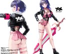 商用利用込⭐︎オリキャラ三面図＋イメージ絵承ります 美しい女性～可愛い女の子まで描きます。 イメージ1