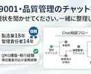 ISO9001・品質管理のチャット相談を承ります 14年間一人で支えてきたからこそ、分かることがあります イメージ1