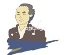 挿絵イラスト・似顔絵　描きます 色に特徴を付けたシンプルな線画です。 イメージ2