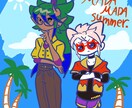 シンプルな可愛いイラスト描きます 挿絵やグッズなどに様々な用途で使えます イメージ2