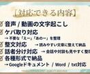 初回限定 10分1500円文字起こします 1分サンプルOK｜整文・ケバ取り無料 イメージ2
