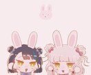 ゆめかわ♡デフォルメアイコン作成します ふわふわかわいいアイコンを描かせて頂きます♡ イメージ1