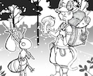 密画っぽいもの描きます 他にはない画風をあなたに！ごちゃごちゃ系が好きな人はぜひ！ イメージ4