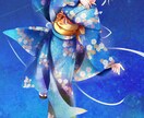 着物絵・和装絵得意ですのでよろしくお願い致します アマチュアですが和系のイラスト承ります! イメージ3