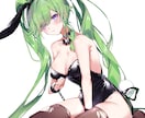 透明感のある女性キャラデザ、イラスト制作いたします つやっとした透明感のある塗りのイラストいかがですか？ イメージ7