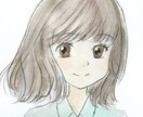 手描きで少女漫画風の似顔絵、アイコン作成します あたたかみのある手描きと水彩で、あなたを素敵なヒロインに♡ イメージ2