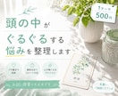頭の中がぐるぐるする悩みを整理します ひとりで考えても答えが出ない時に イメージ1