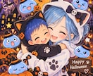 かわいくて親しみやすいロゴを制作します ハロウィン風キャラクターロゴを制作します イメージ1