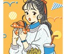 シンプルかわいい人物イラストを描きます やわらかな雰囲気の雑誌風カットです イメージ9
