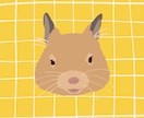 ペットの似顔絵アイコン描きます 絵本のような絵柄でおうちのお子さんを描きます！ イメージ1