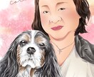 ペットとの似顔絵描きます ペットとのあたたかい似顔絵お描きします（データ納品） イメージ4