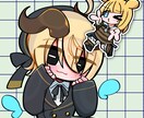 太線×ポップなデフォルメキャラ描きます 太線とぱきっとした色のポップなデフォルメイラストを制作します イメージ5