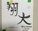 お子様の命名色紙オリジナル作成いたします ご希望のイメージカラーで、個性的な字でお作りします。 イメージ2