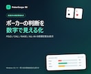 許諾済み環境へポーカー分析ソフトを導入します FOLD・CALL・RAISE候補を数値で可視化 イメージ1