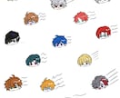 ちびキャラのスマホ壁紙・SNSアイコン作成します もちもちした可愛らしい絵柄のちびキャラで貴方だけの壁紙 イメージ1