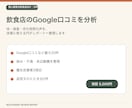 飲食店のGoogle口コミ分析レポートを作成します 味・接客・待ち時間を整理し、次の一手をご提案 イメージ1