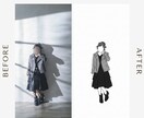 お写真からオシャレなニュアンス線画アイコン描きます 〜お顔出しNGの方に◎シンプルで大人可愛い手描き風アイコン〜 イメージ5