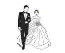 写真からシンプルな似顔絵イラストかきます SNSアイコンやハガキ、結婚式等でご使用頂けます! イメージ3