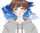 早期対応可◎キラキラしたイラストお描きします SNSアイコンに向いていてます！(等身別途料金) イメージ3