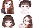 可愛い似顔絵を描きます プロフィール写真などに最適です！ イメージ2