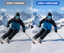 スキー動画を分析！分解写真で改善点を具体解説します 動画から分解写真を作成し改善点を教えます イメージ3