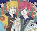 色紙にお好きなイラスト描きます 郵送もOK、データのみでもOK、 イメージ1